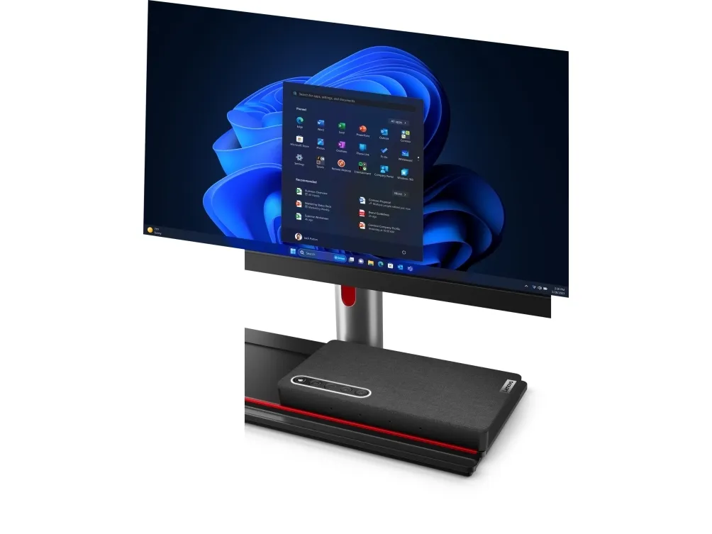 Lenovo ThinkCentre M90a Gen 5 12SH - Alt-i-én med Full Function Monitor-stander - Core i5 i5-14400 / op til 4.7 GHz - RAM 8 GB - SSD 512 GB - TCG Opal Encryption 2, NVMe, Performance - DVD-skriver - UHD Graphics 730 - Gigabit Ethernet, IEEE 802.11ax