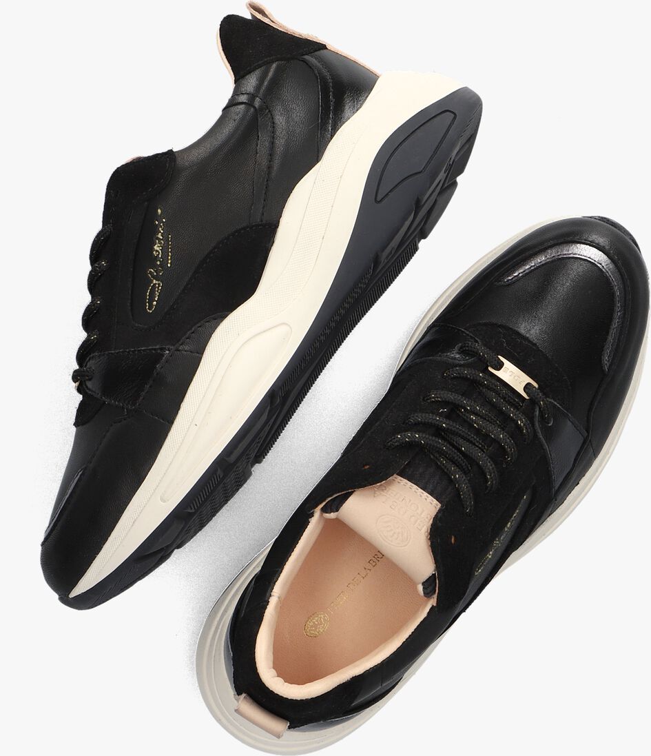 FRED DE LA BRETONIERE zwarte fred de la bretoniere lage sneakers flame
