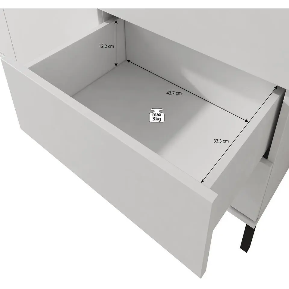 Meubella - Dressoir Queen - Eiken - 150 cm
