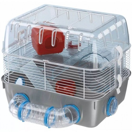 Gaiola cinza para hamster