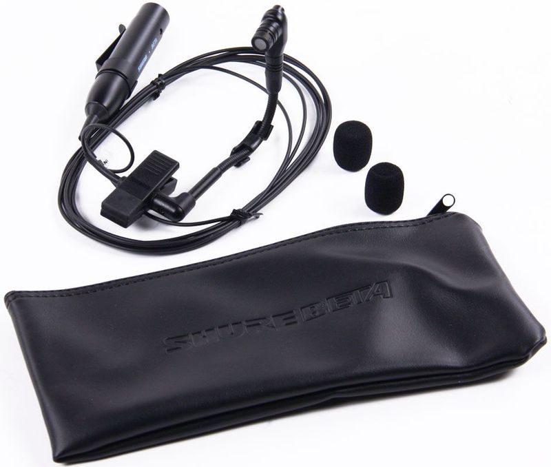 Shure BETA 98H/C Clip-On Cardioïde Condensator Microfoon voor Sax/Messing met Geïntegreerde Shock Mount en Bijgevoegde Voorversterker (XLR)