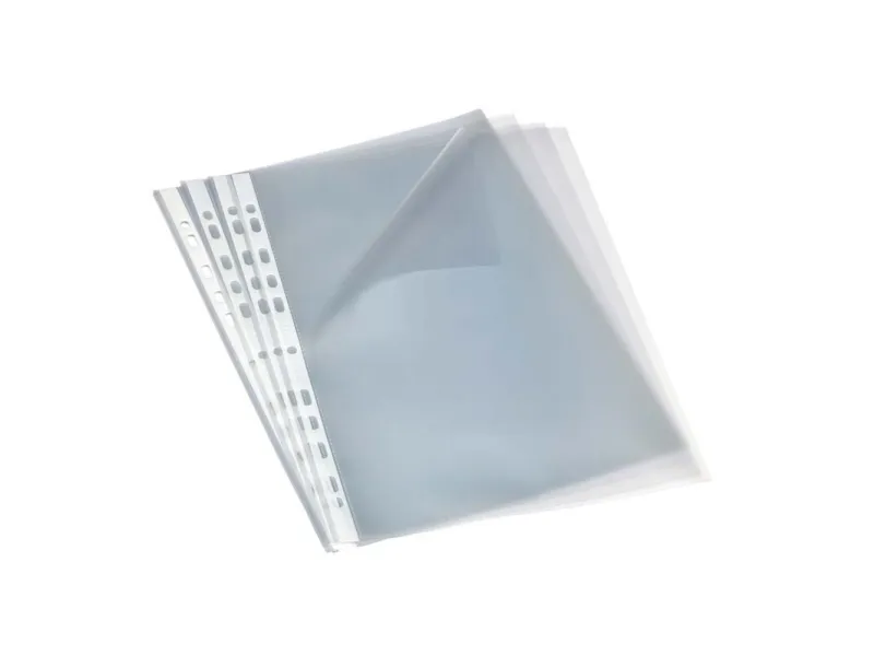 Plastlommer Bantex A4 åben i top/venstre side 0,09 mm transparent - (100 stk.)