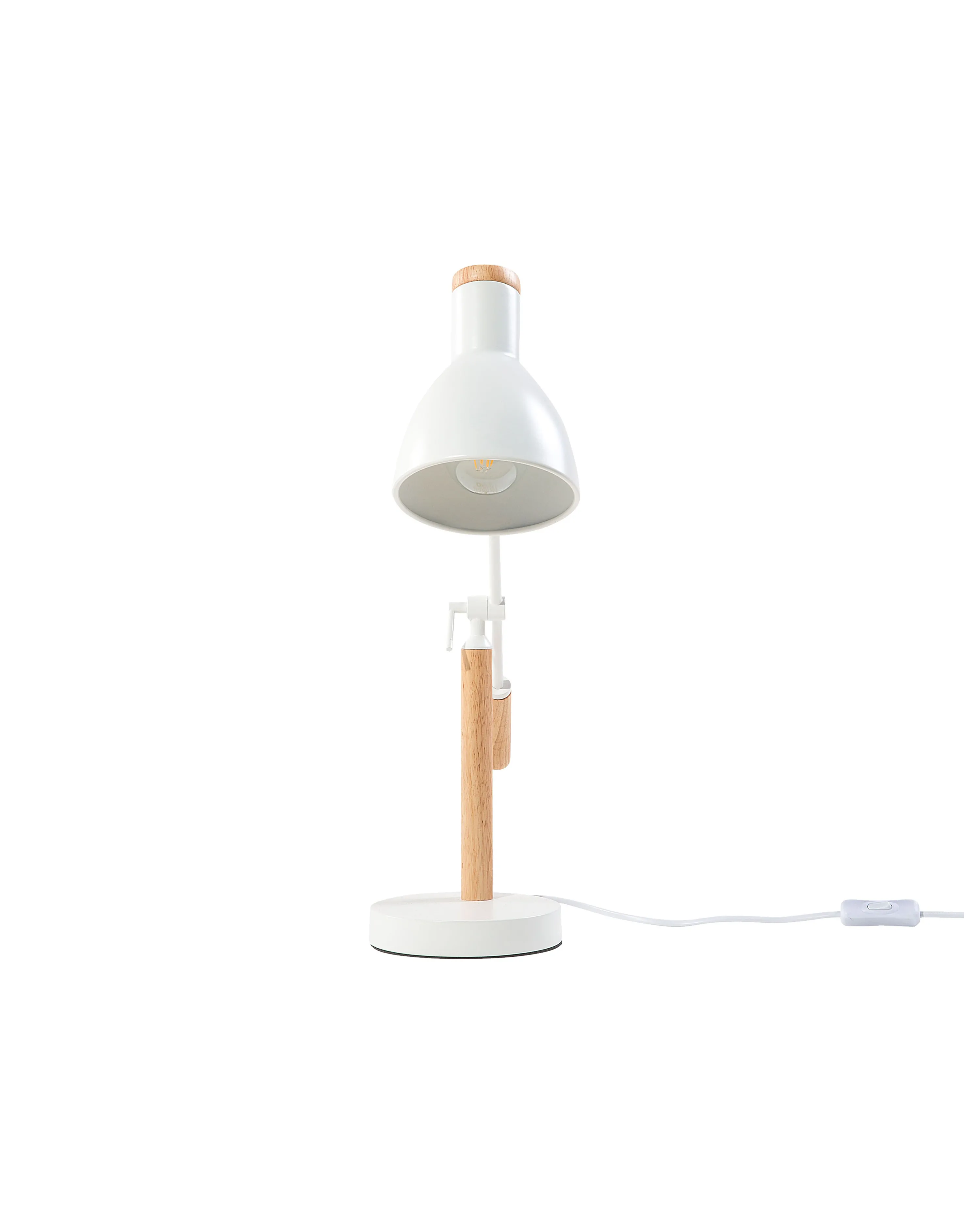 Bureaulamp PECKOS verstelbaar Metaal Wit