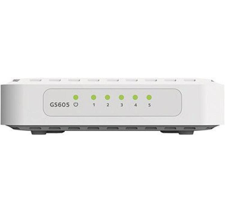 Switch GS605 5 PortUnmanaged Gigabit-Switch for SOHO-Netzwerke, weiss