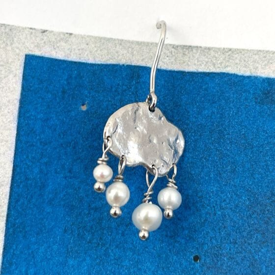 Stine A Big Goldenen Splash Earring – Elegant Pearls Silver