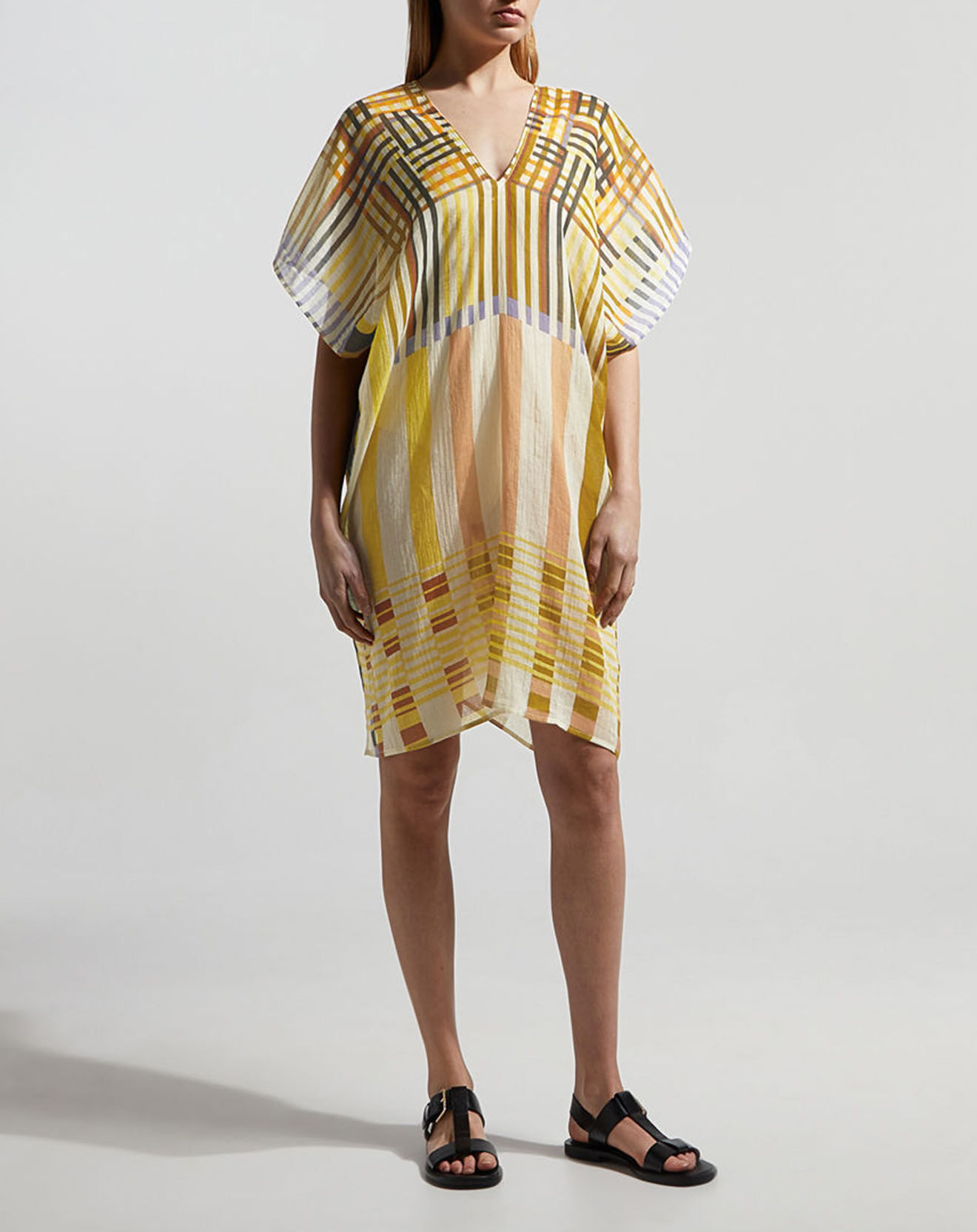 Mapoesie Robe 10% coton bio Elia Arythmique jaune/multicolore