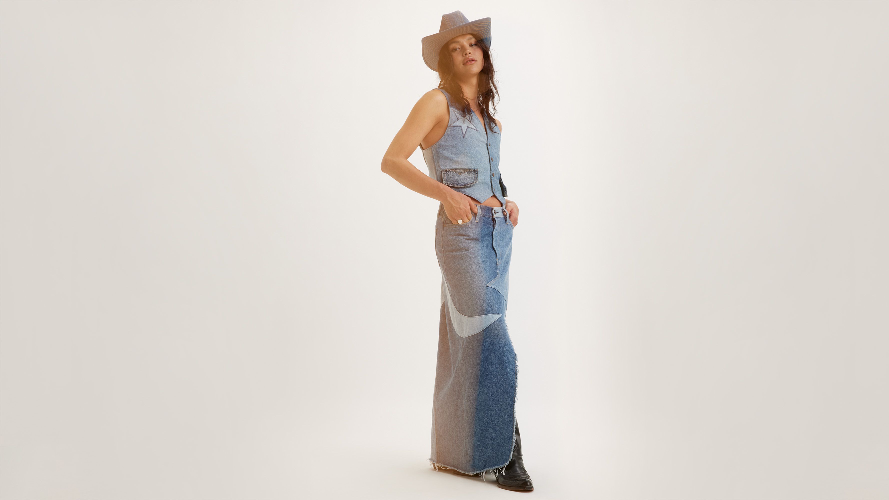 Levi's® Pride Jupe longue Icon - Giddy Up - Bleu