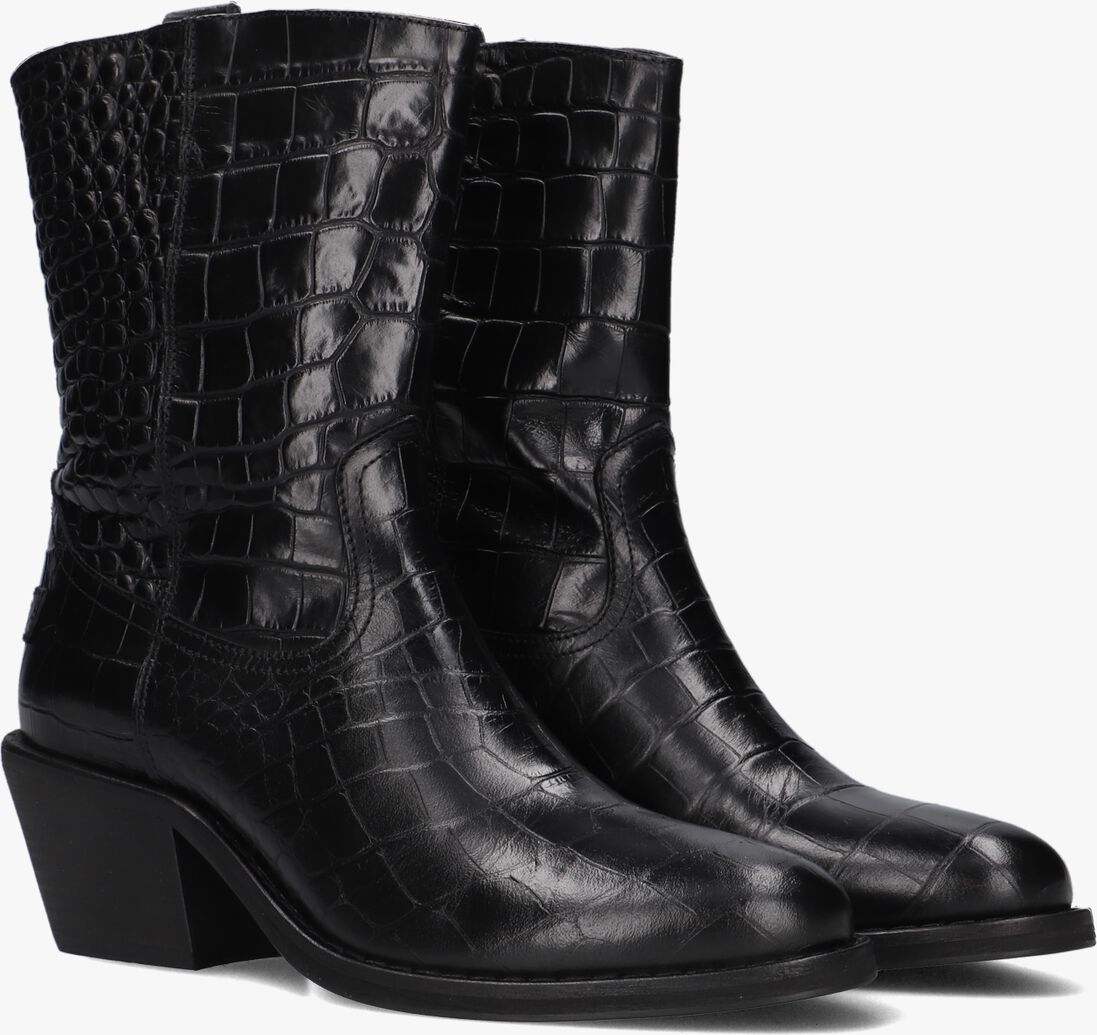 SHABBIES zwarte shabbies enkellaarsjes juul ankle boot