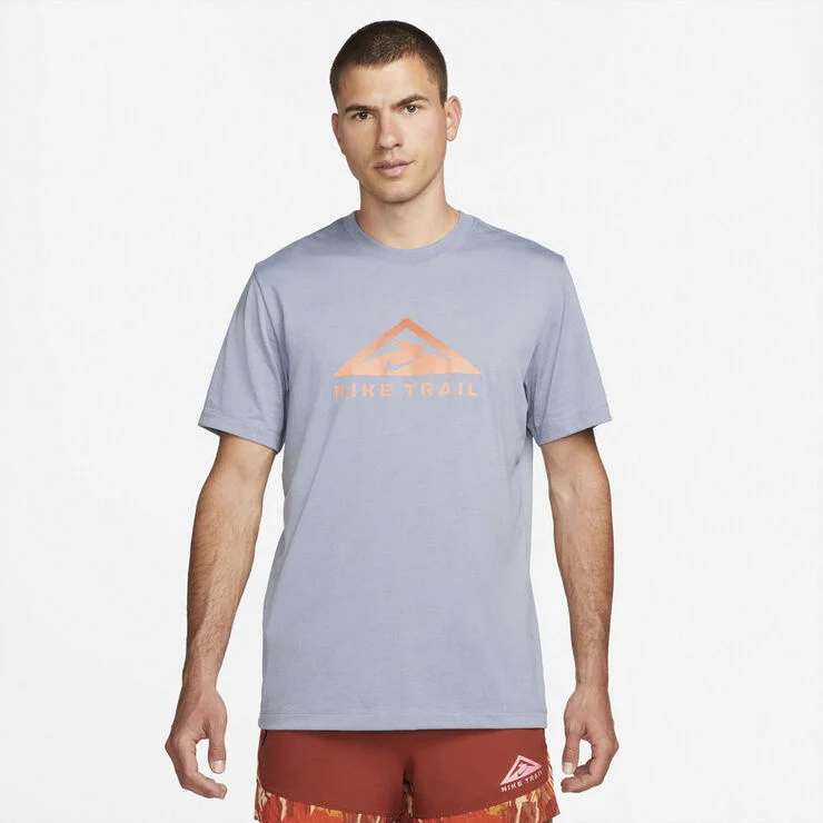 Nike Dri Fit Trail Lobe T Shirt Blå
