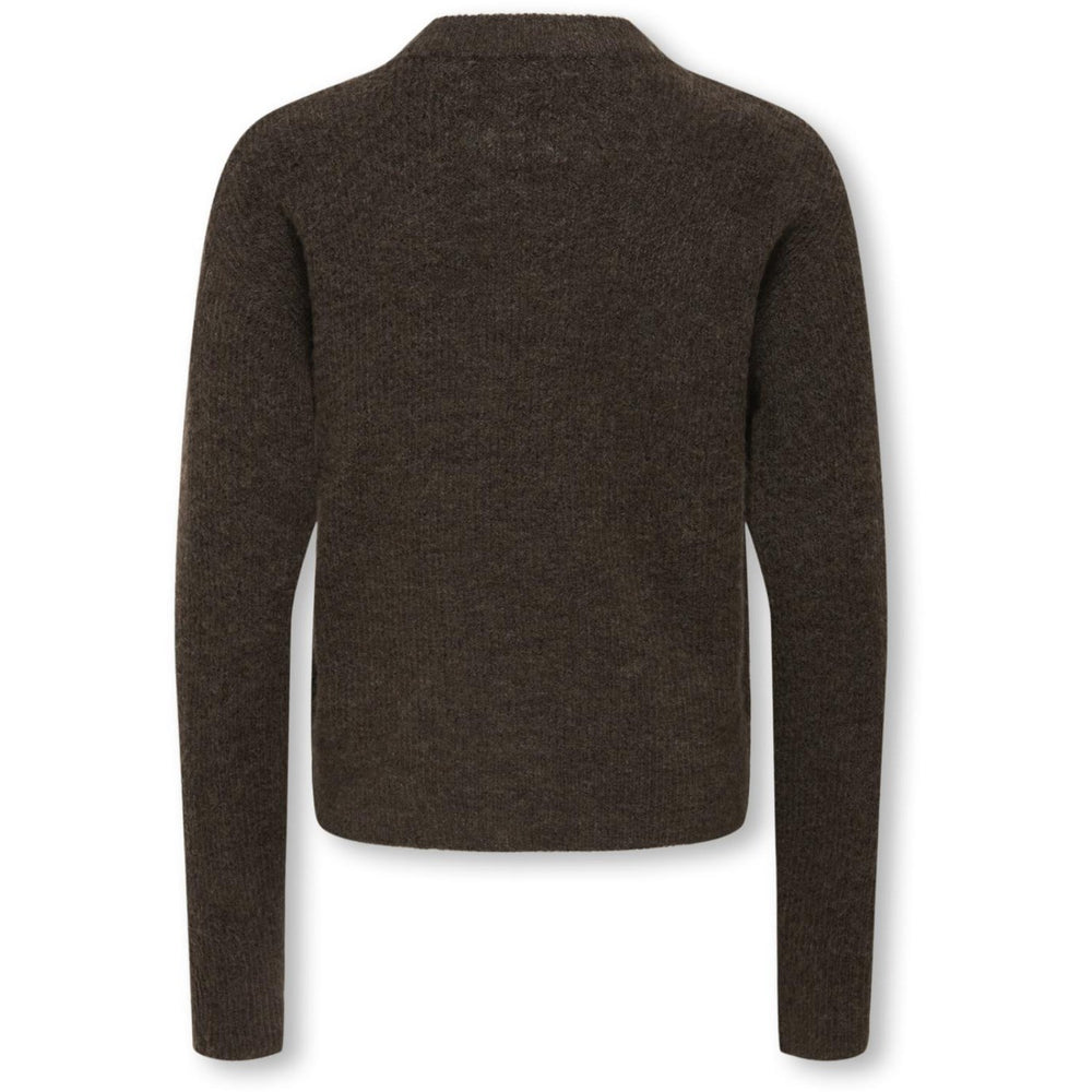 Køb kids ONLY Black Coffee Melange Kogcamilla O-Neck L/S Cardigan Knt