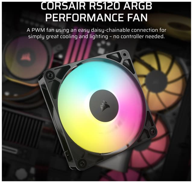 Corsair RS120 ARGB 120mm PWM blæser