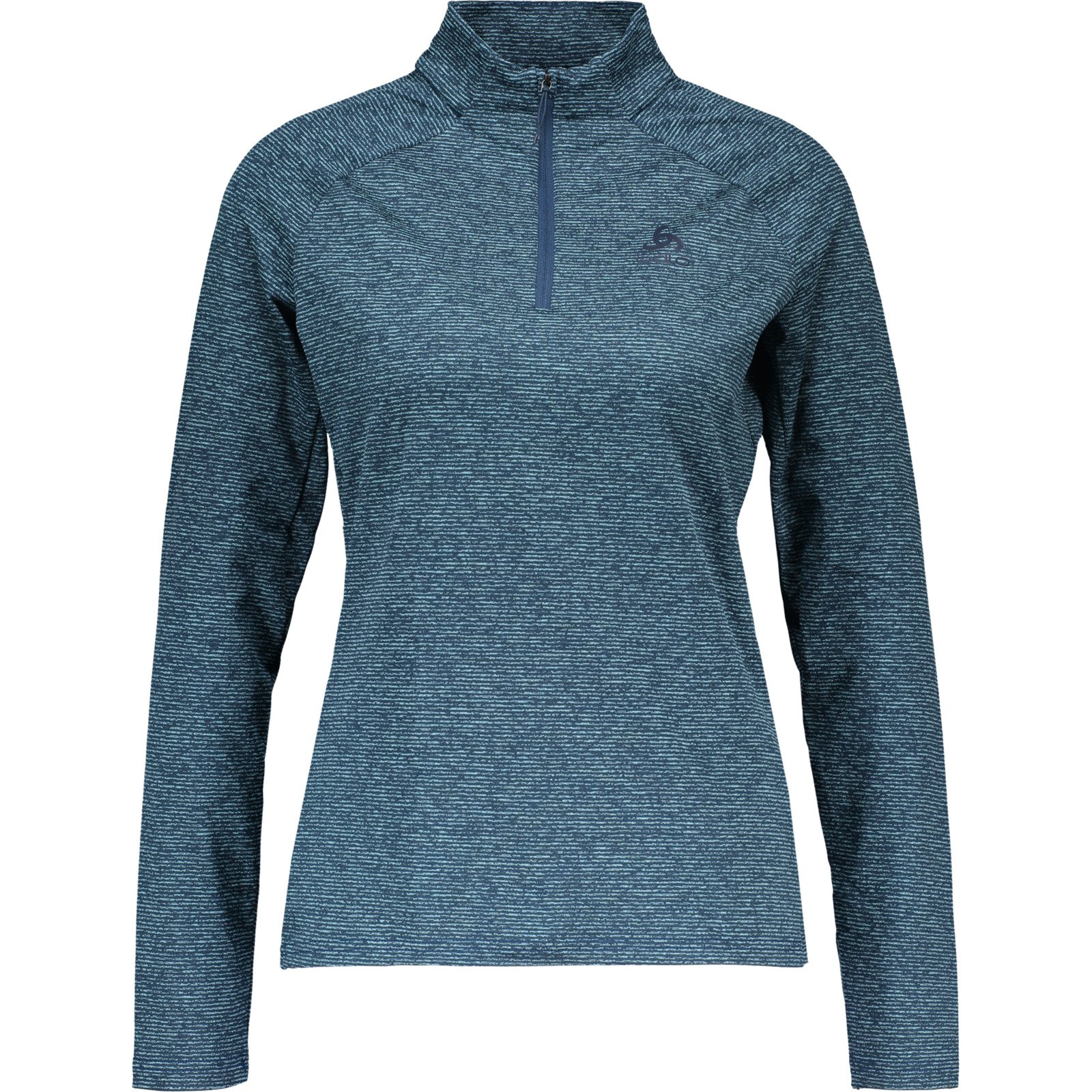 Odlo Damen-Langarmpullover Mid Layer Sesvenna 1/2 Zip XS, blau