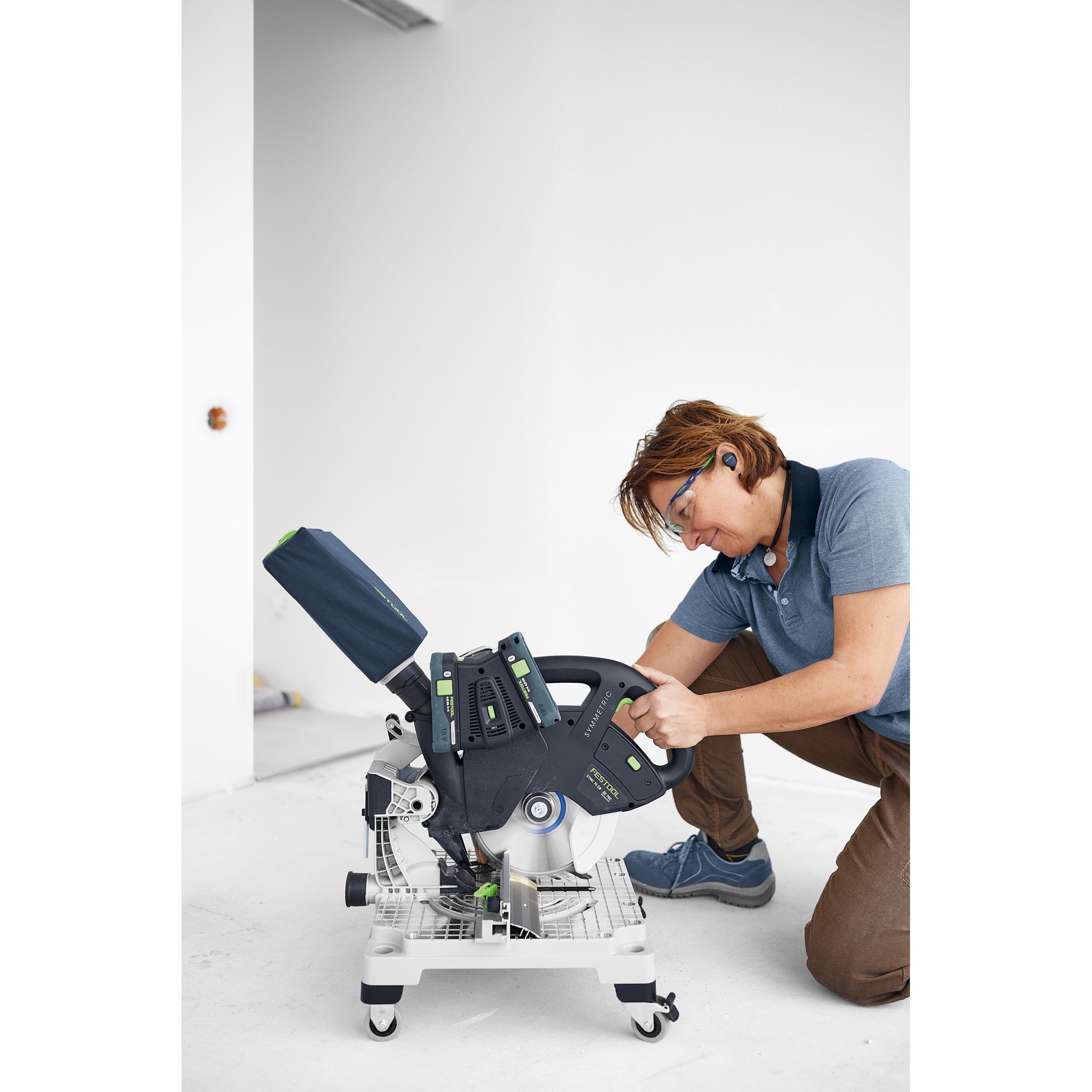 Festool SYMC 70 EB-Basic SYMMETRIC Accu Plintenzaag 18V - 577424