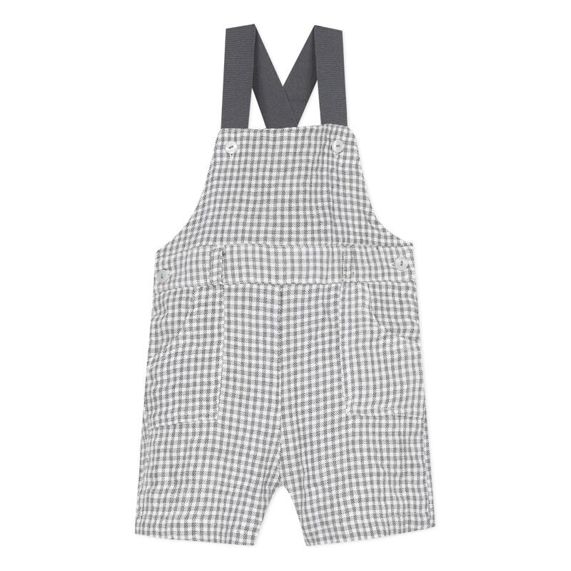 Salopette en coton à carreaux grise bébé garçon Absorba Aucune nuance