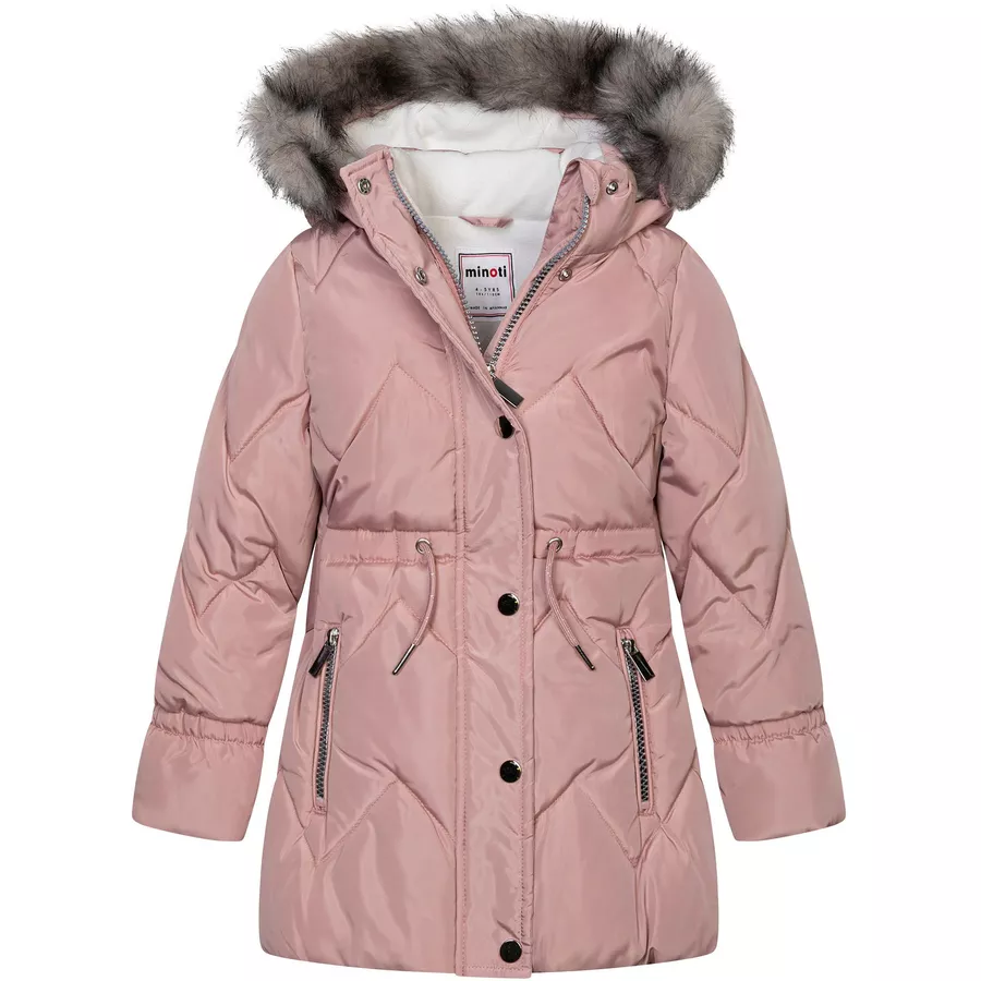 MINOTI Winterjacke RosaCremeweiß