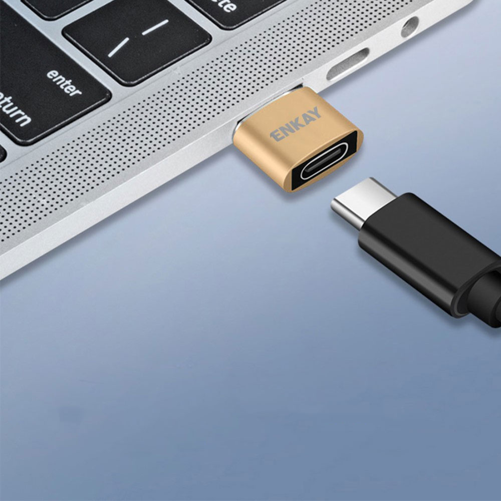 USB C auf USB A Lade und Daten Adapter Stecker Fast Charge - Roségold