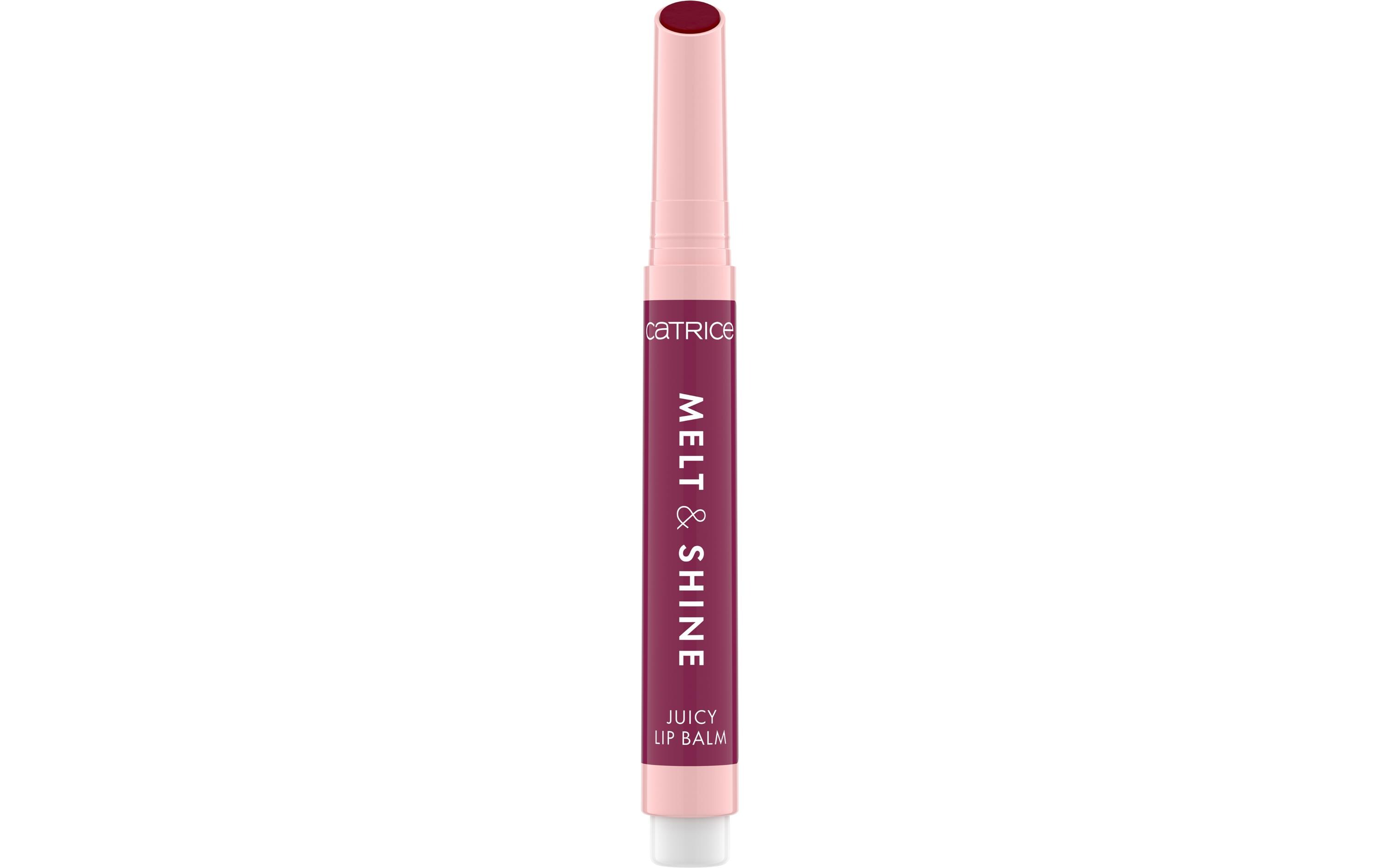Lip Gloss Melt and Shine 080 Lost At SeaGlänzender Lippenbalsam in leuchtendem Burgunderrot
