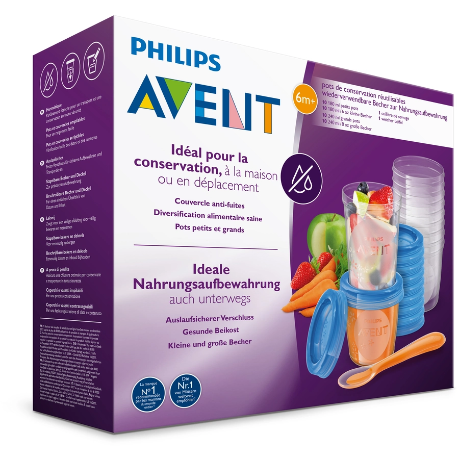 Philips Avent Aufbewahrungssystem für Babynahrung SCF72120