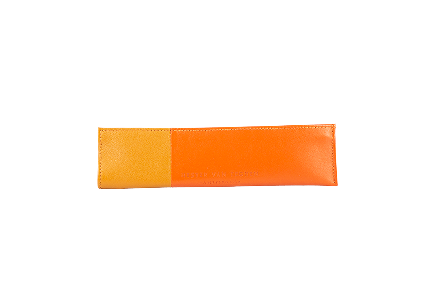 Amazone pencilcase orange cognac