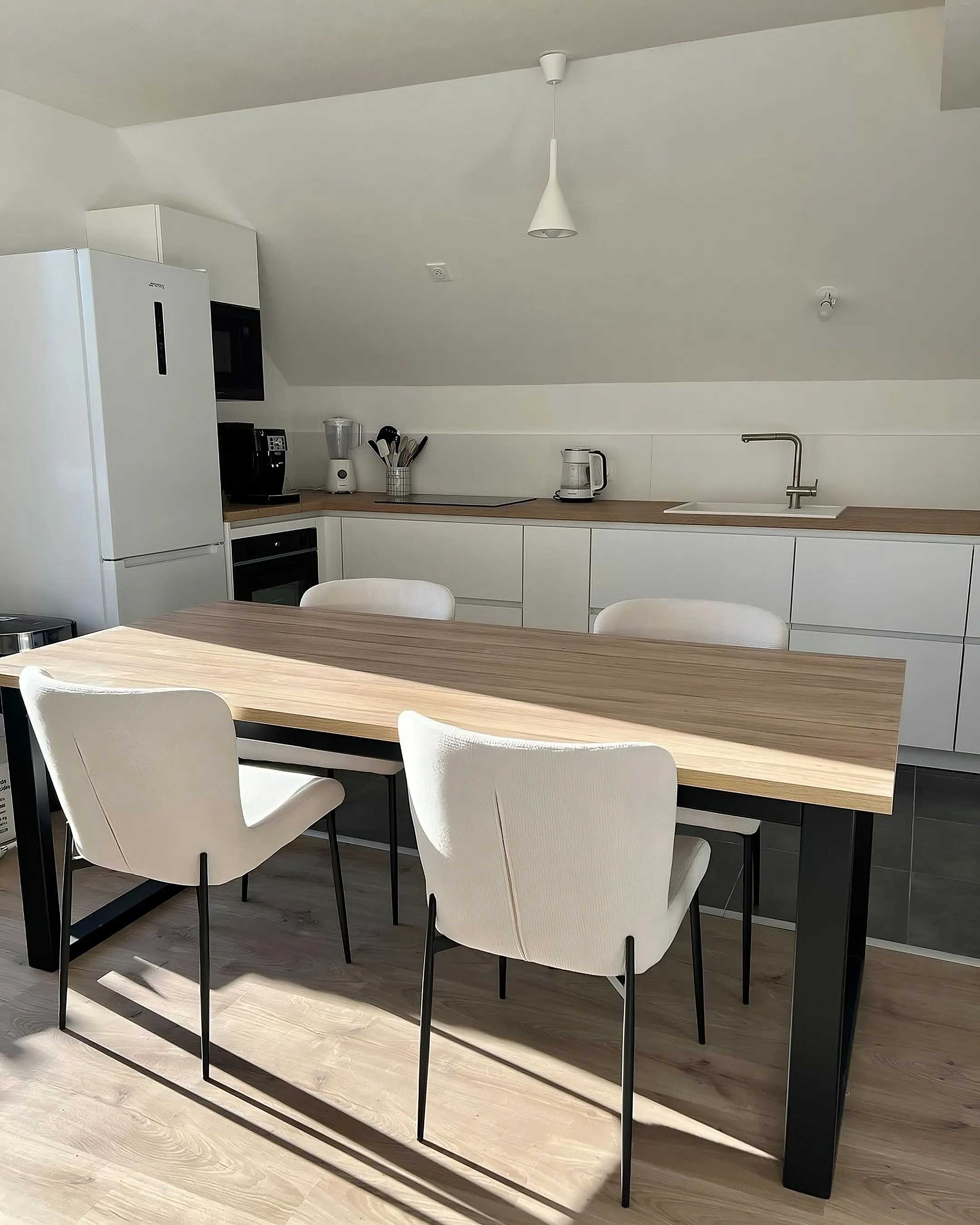 Set van 2 eetkamerstoelen ADA Gebroken wit