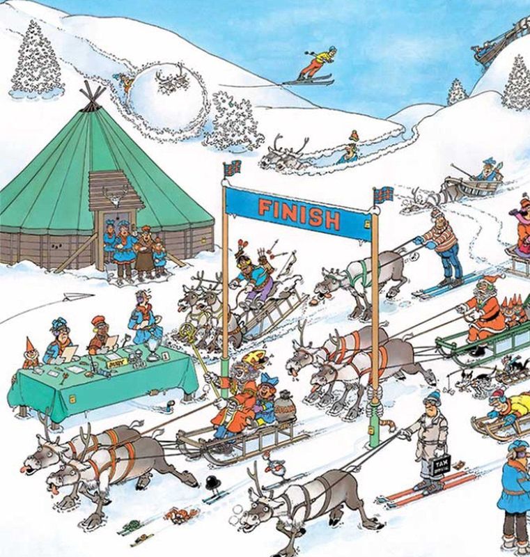 Jan van Haasteren - Rendier Race - Puzzel - 500 Stukjes