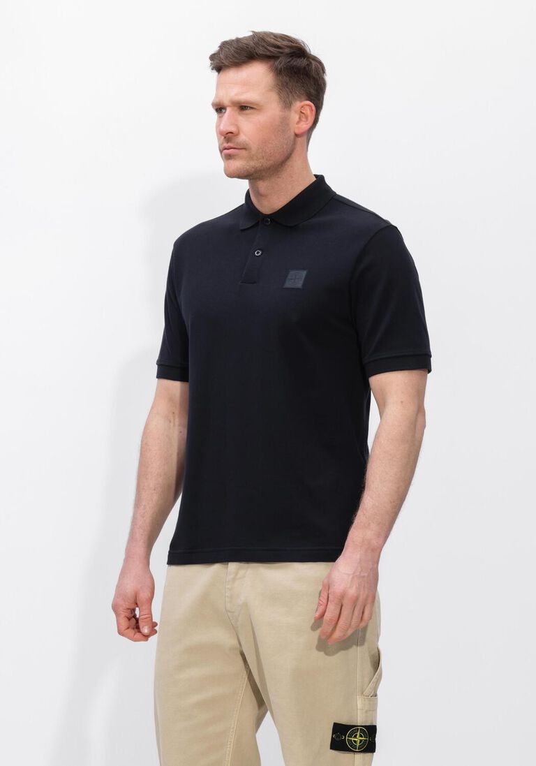 donkerblauwe stone island polo ss polo s0f39