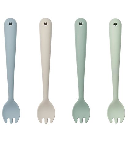 Liewood Gabeln - 4er-Pack - Silikon - Scott - Dusty Mint Multi M