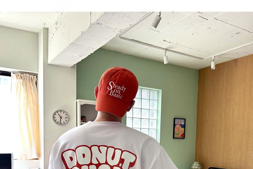 SeoulPop - T-shirt met korte mouwen en eendenprint, losvallend
