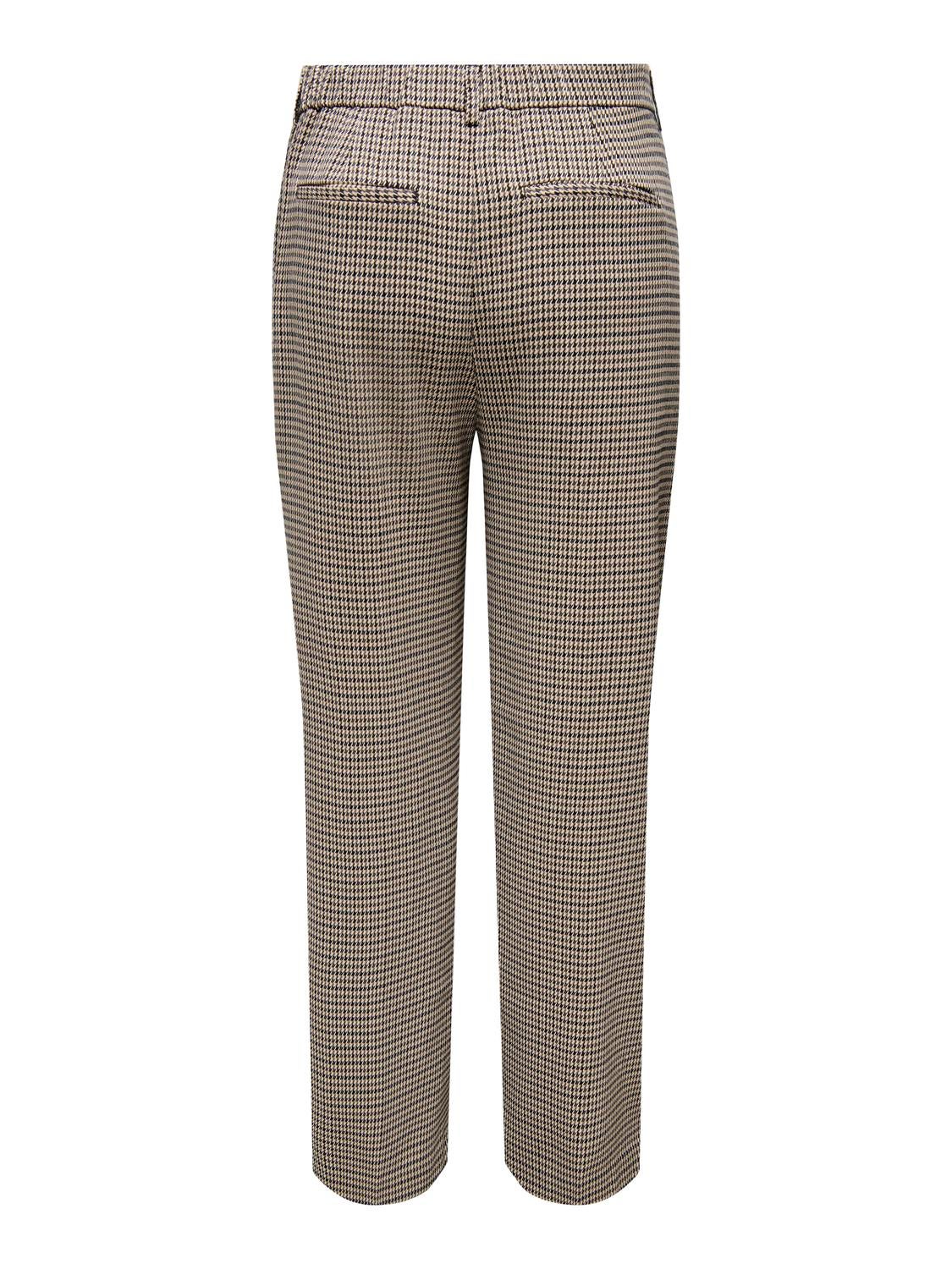 CARLETTIE Mittlere Taille Gerade geschnitten Hose Cloud Dancer