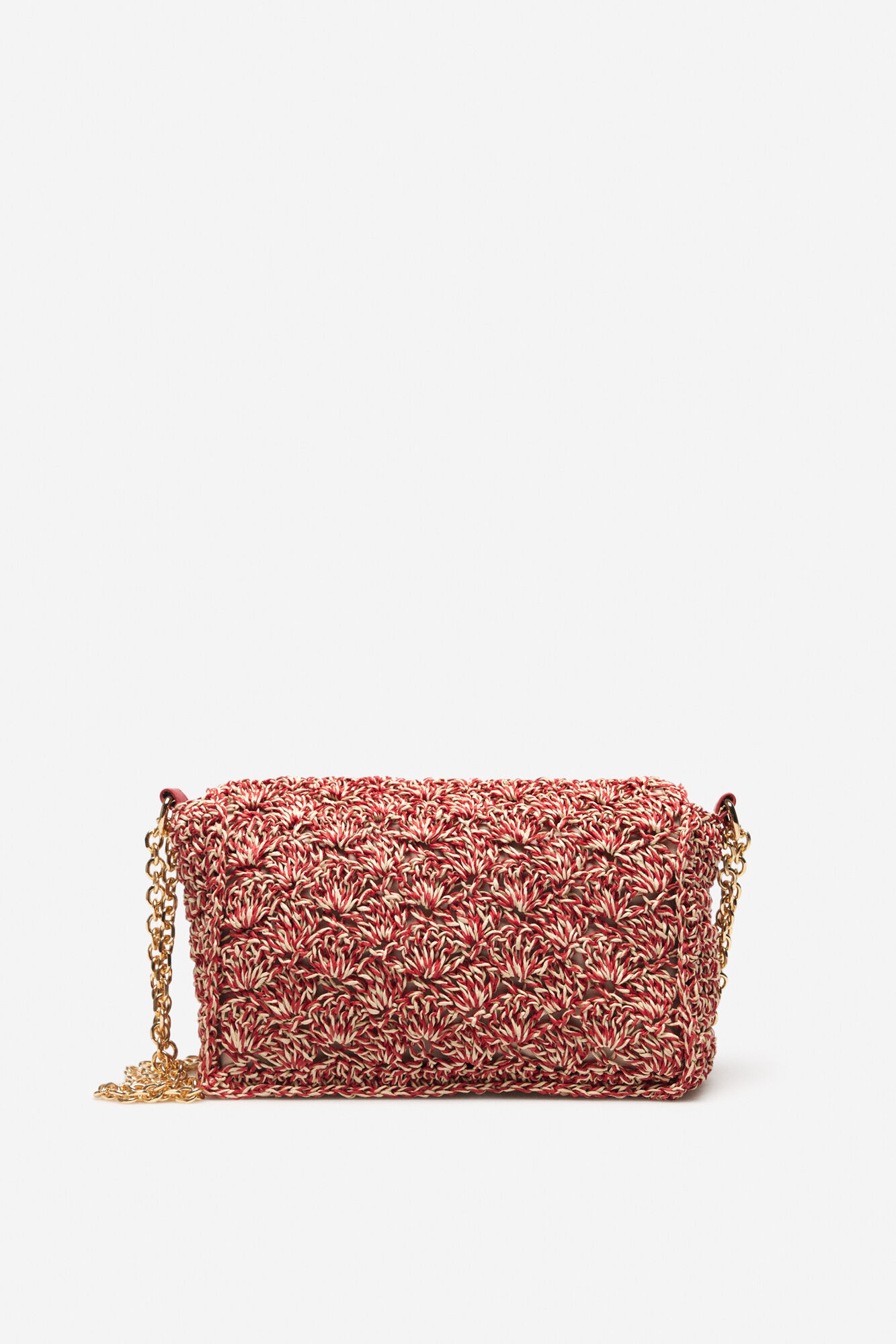 Bolsa transversal de ráfia de papel - Laranja