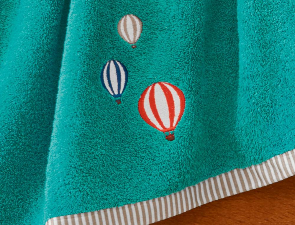 Drap de bain enfant-Voyage en Montgolfière