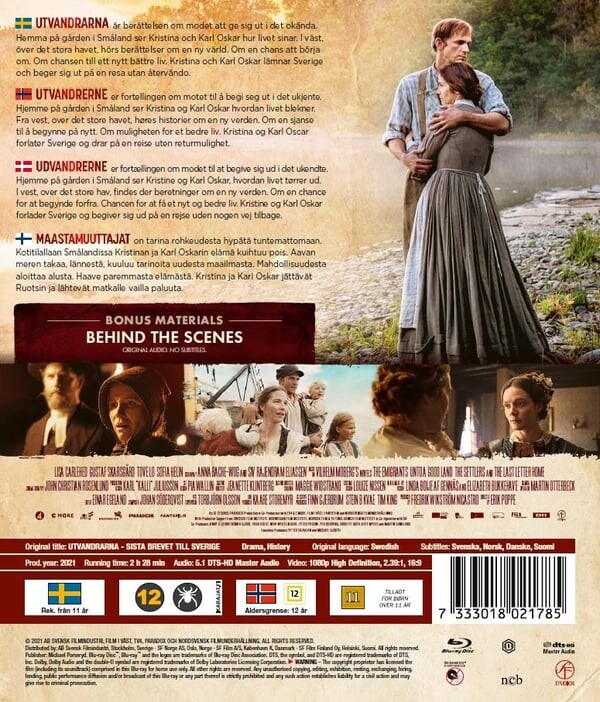 Udvandrerne - Sidste Brev Hjem / Utvandrarna - Blu-Ray