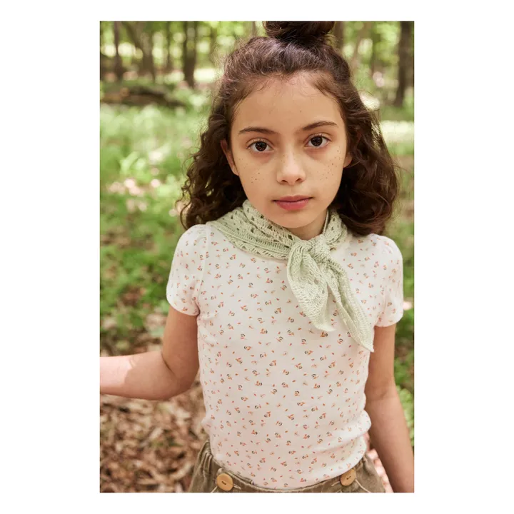 Soor Ploom T-Shirt Fleuri Pouf | Blanc