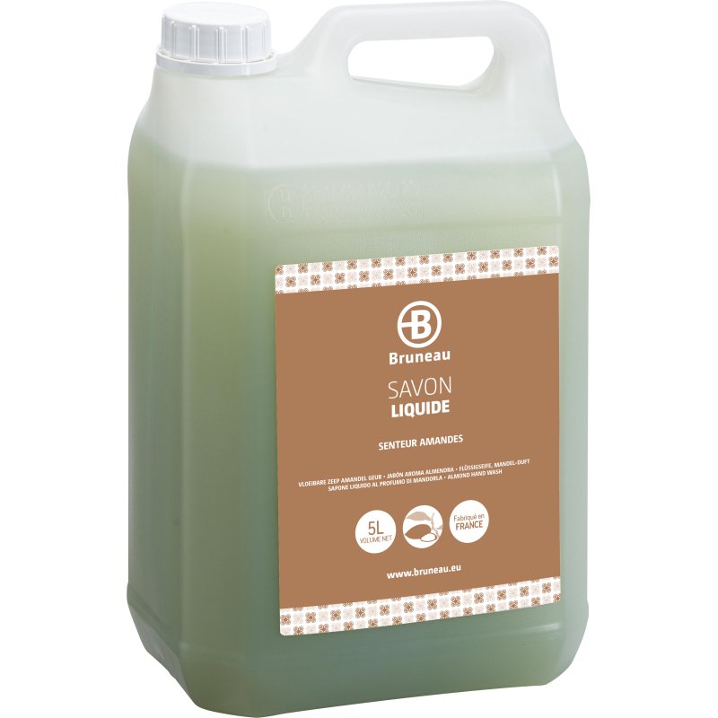 Savon liquide Bruneau Amandes - Bidon de 5 L