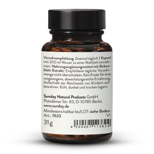 Sunday Natural Products  Birkenblatt Extrakt