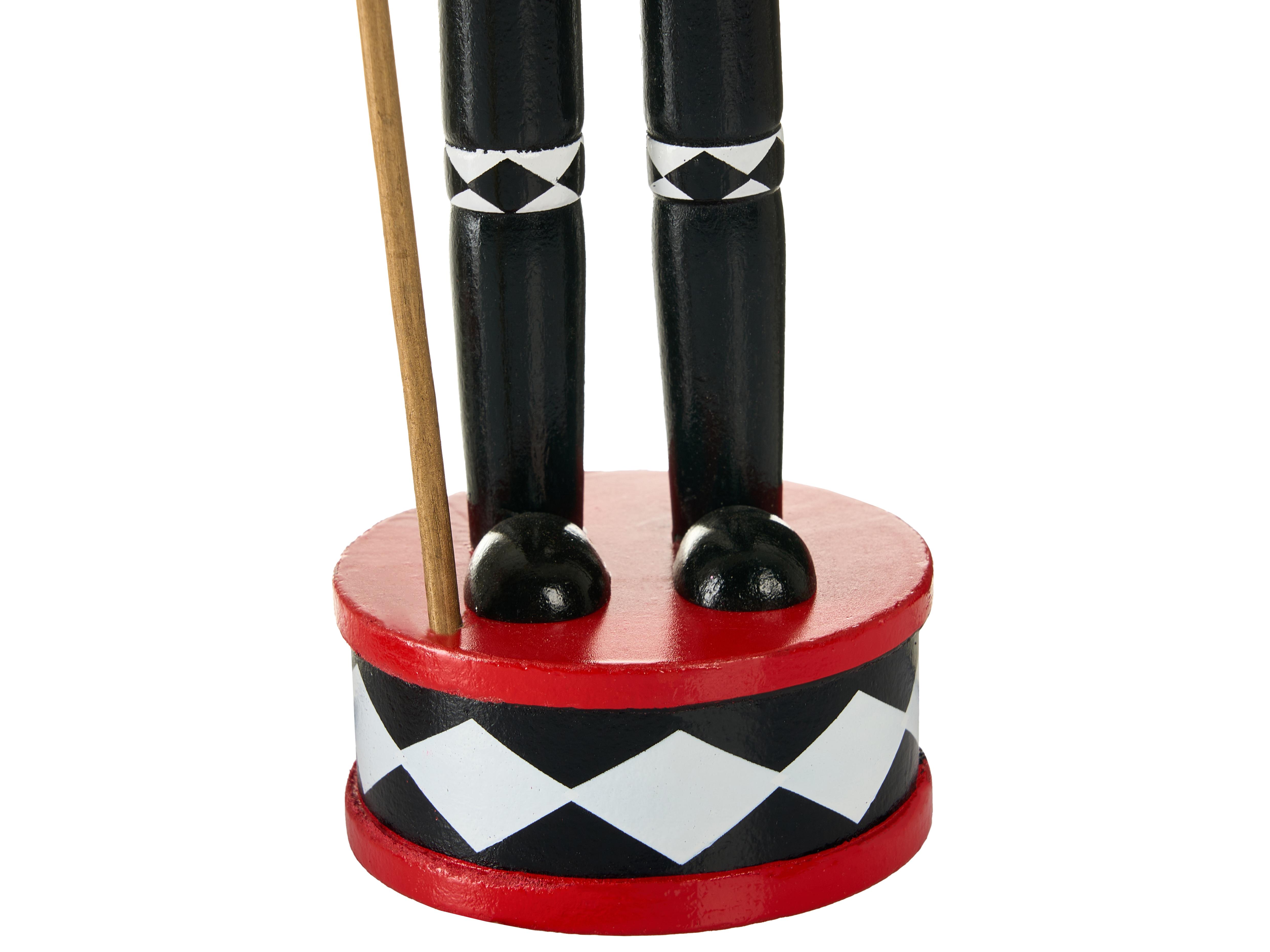 Set van 3 figuren RICKLEAN Notenkraker 30 cm Rood/wit
