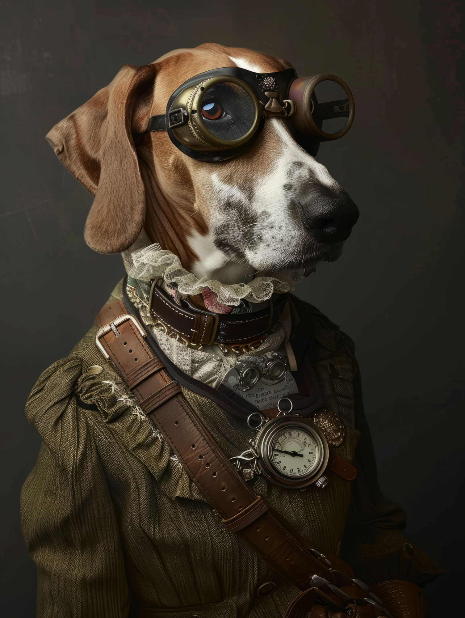 Canvas schilderij van een Bloedhond 100x150 cm