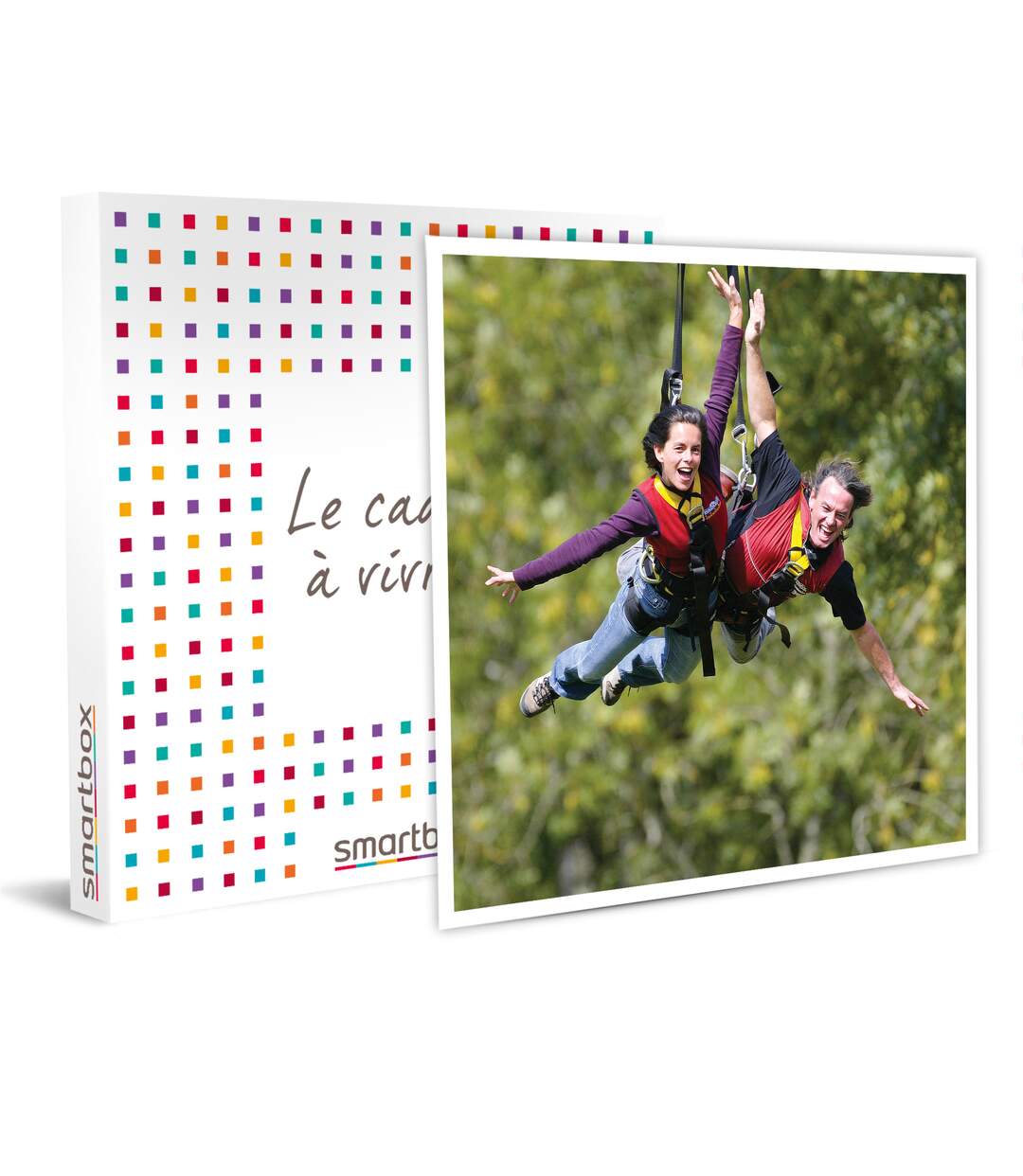 SMARTBOX - Balançoire géante unique en France ou tyrolienne sensationnelle sur 400 mètres - Coffret Cadeau Sport & Aventure