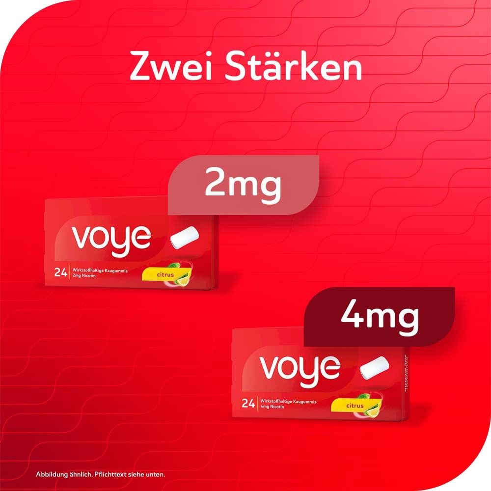 Voye Citrus 2 mg wirkstoffhaltiges Kaugummi
