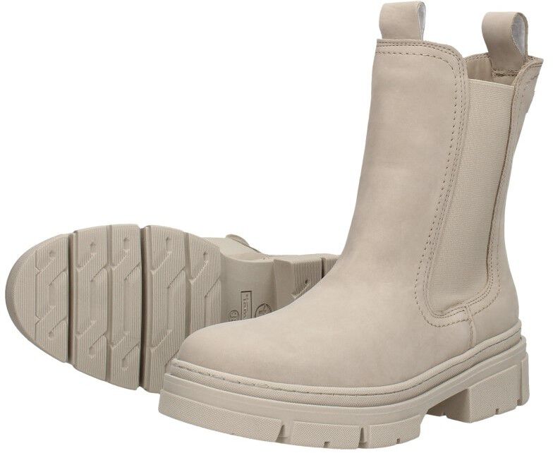 Tamaris Enkellaarsjes Plat taupe