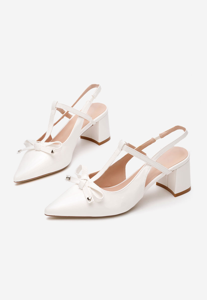 Chaussures slingback blancs Margit