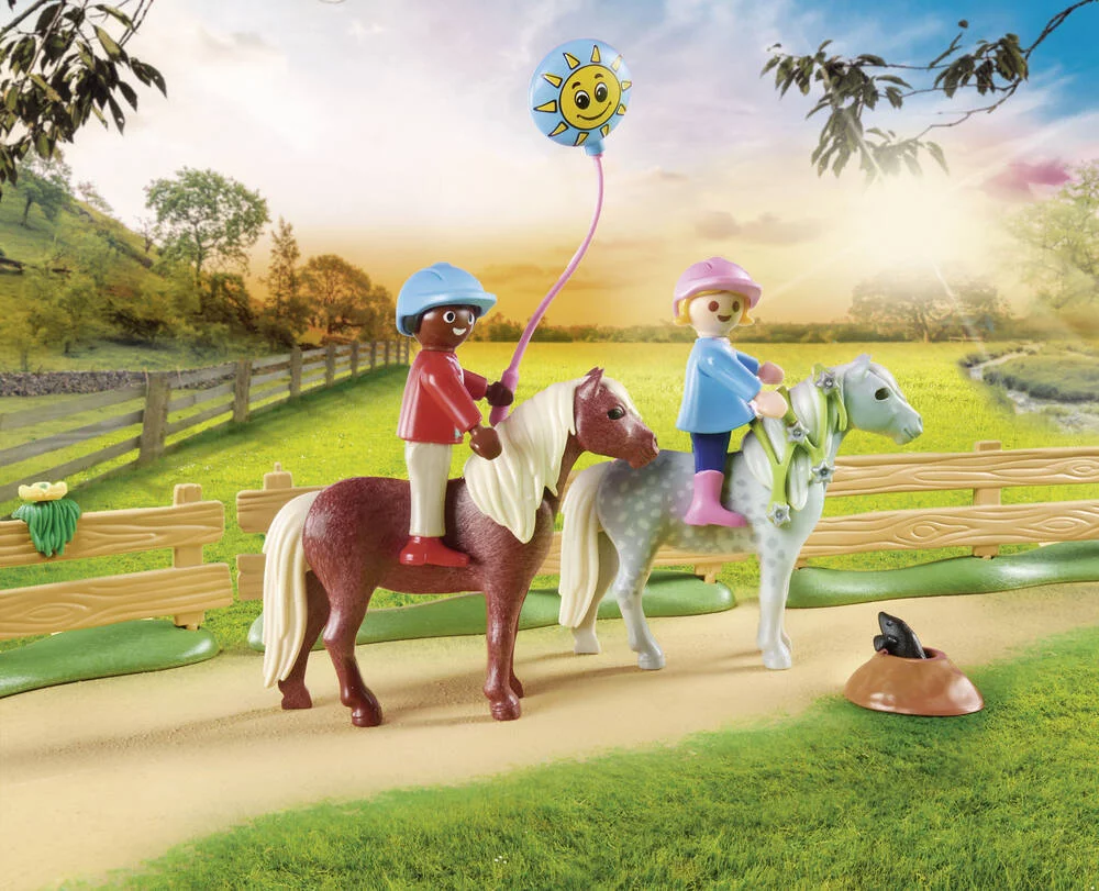 DECORATION DE FETE AVEC PONEYS - 70997