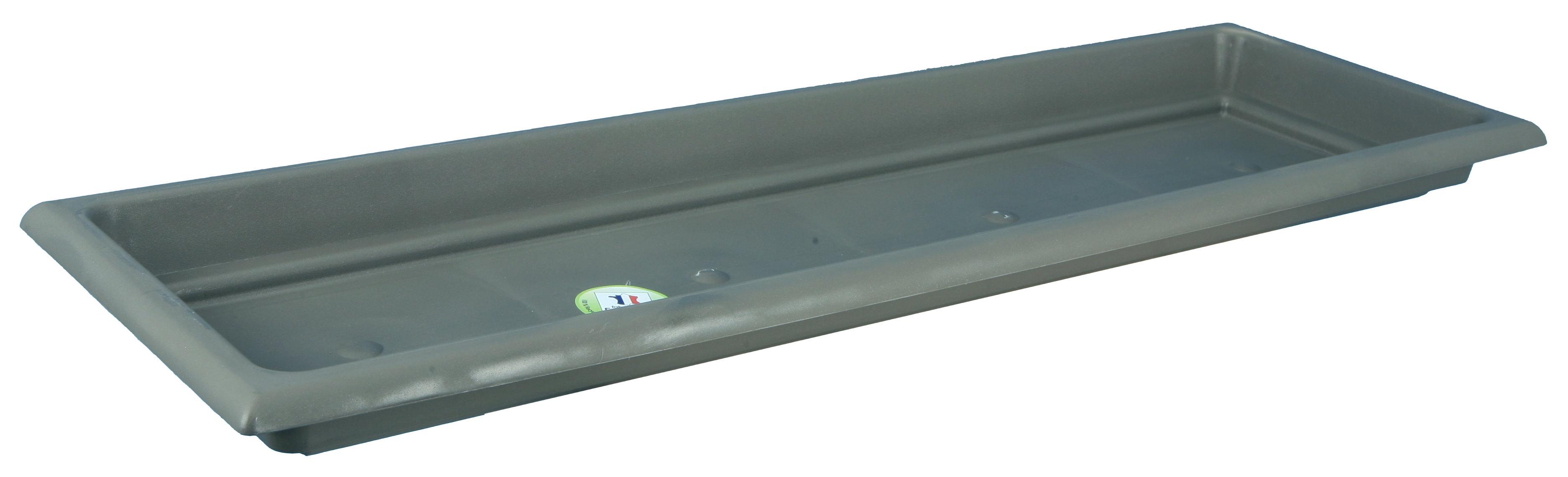 PLATEAU RECTANGULAIRE GRANDE L.84CM GRIS