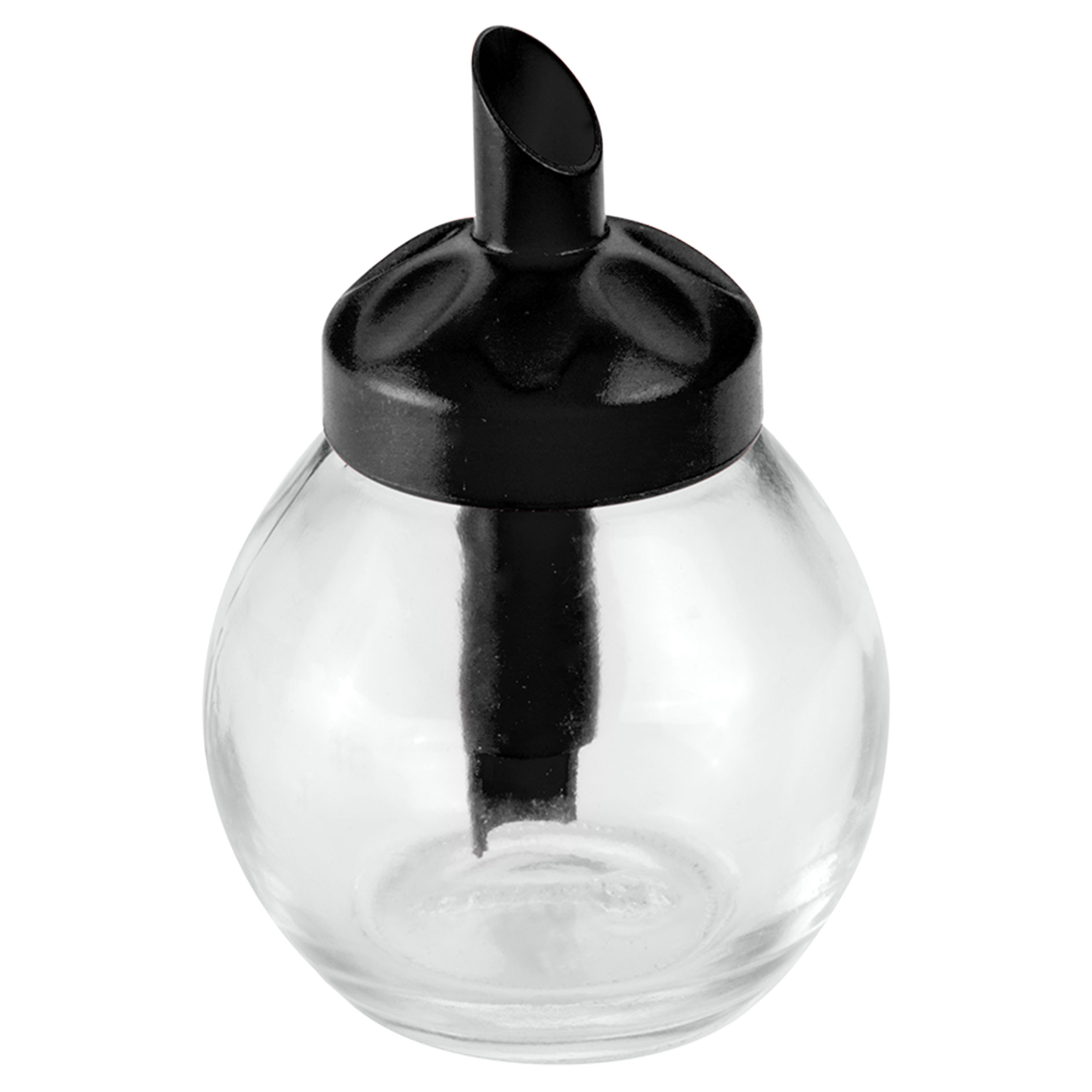 Zuckerdosierer - schwarz - Glas