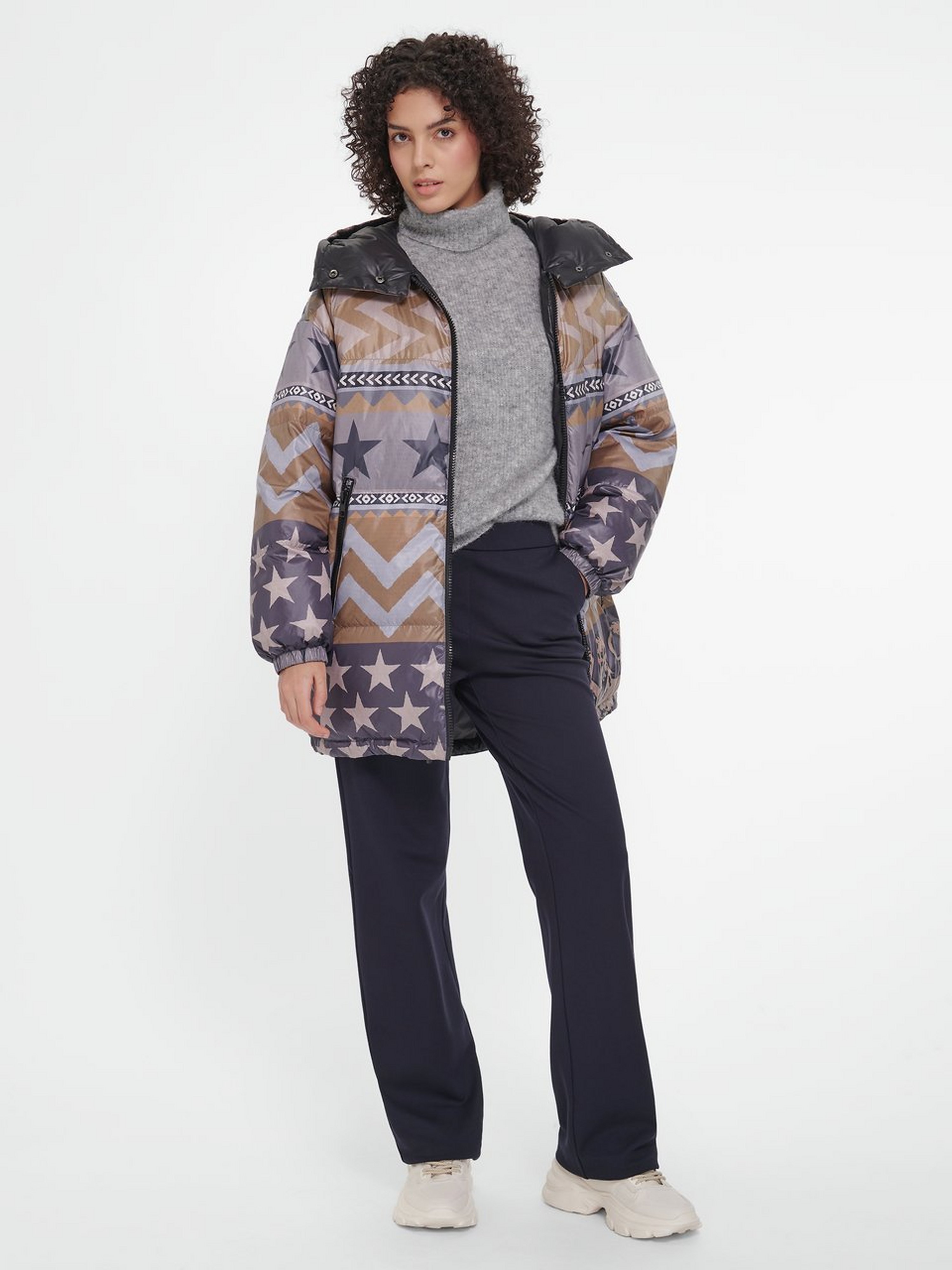 Steppjacke mit Stehkragen