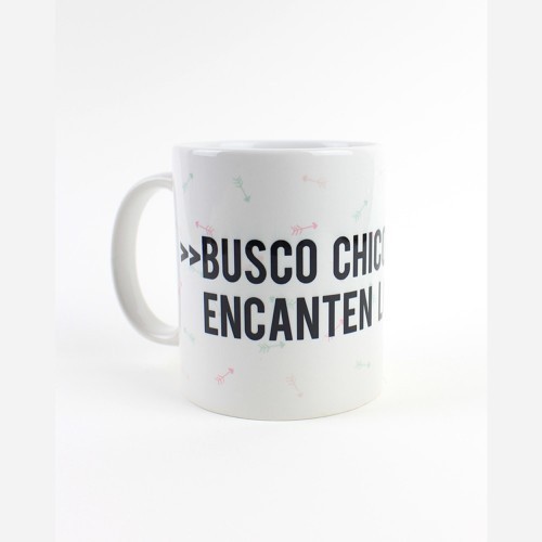 Caneca: Procurando um cara que ame gatos, branco