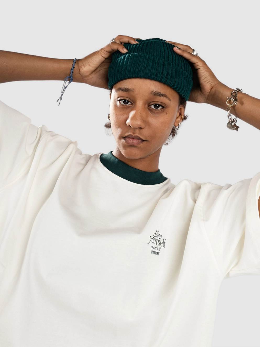Woodbird Bose Eat T-Shirt off white