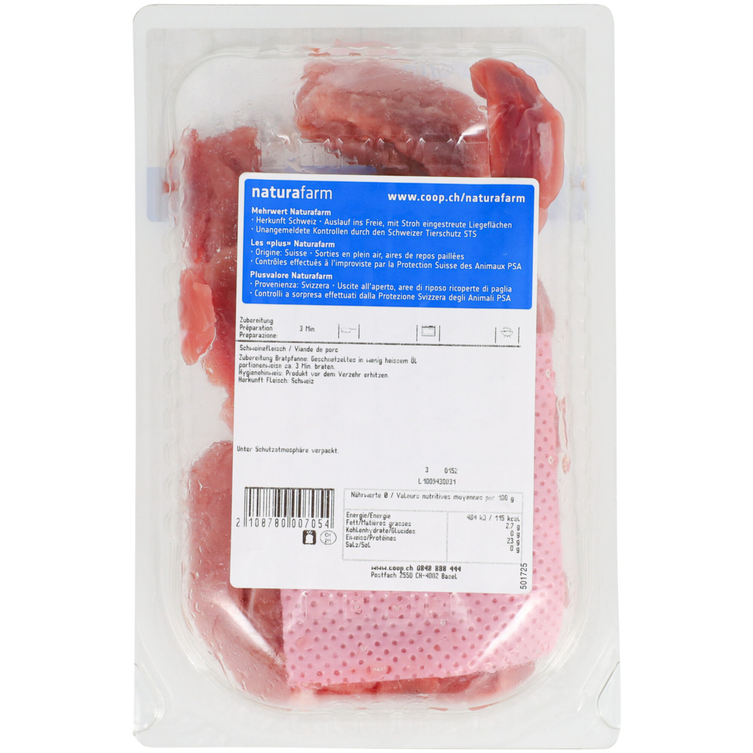 Naturafarm Schweins Geschnetzeltes ca. 300g