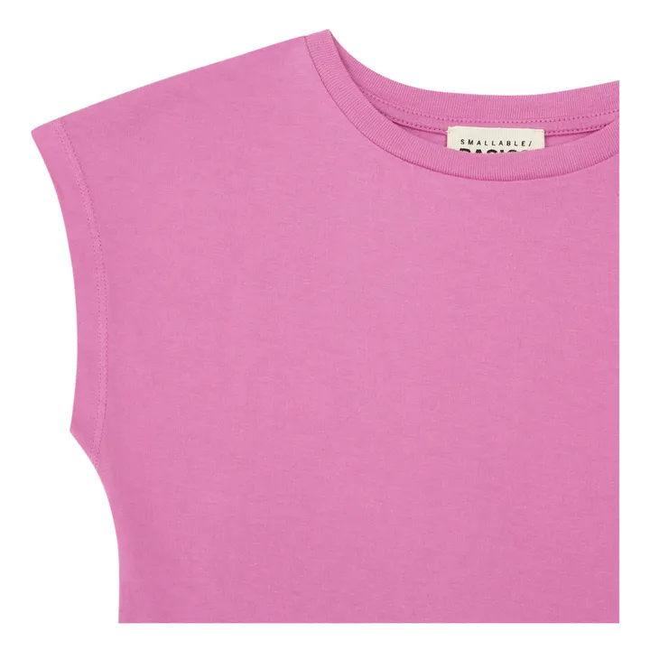 SMALLABLE BASICS Débardeur Fille Coton Bio | Rose bonbon