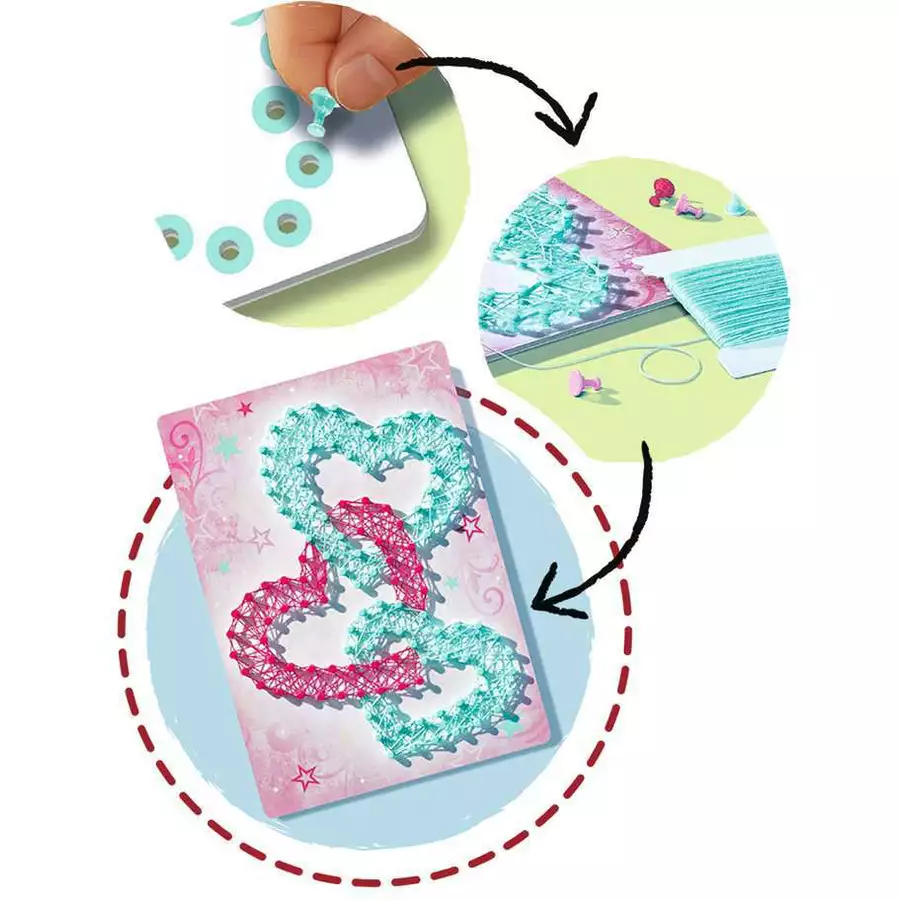 Ravensburger BeCreative String Art Heart bunt